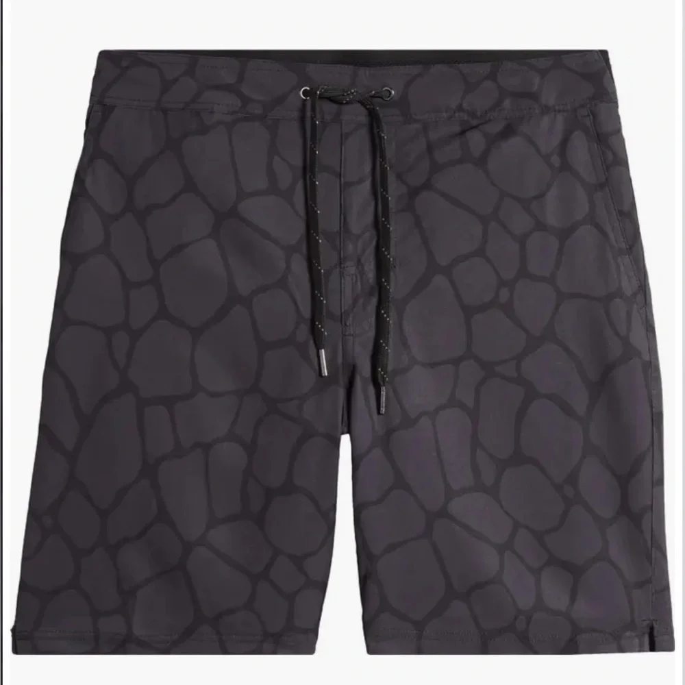 Fair Harbor The Ozone Black Pebbles Swim Trunks Size XXL